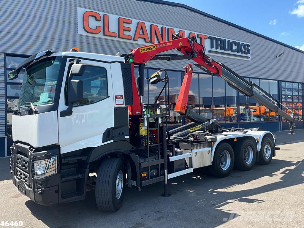 Renault C 460 Euro 6 8x4 Palfinger 19 Tonmeter laadkraan Abrollkipper