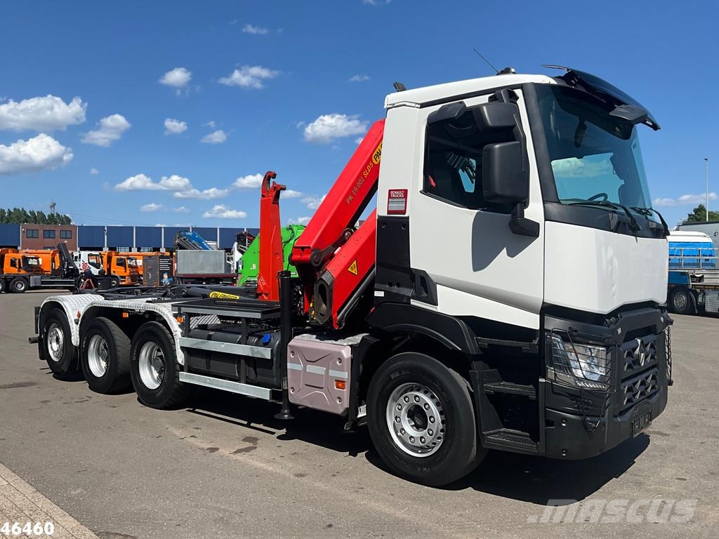 Renault C 460 Euro 6 8x4 Palfinger 19 Tonmeter laadkraan Abrollkipper