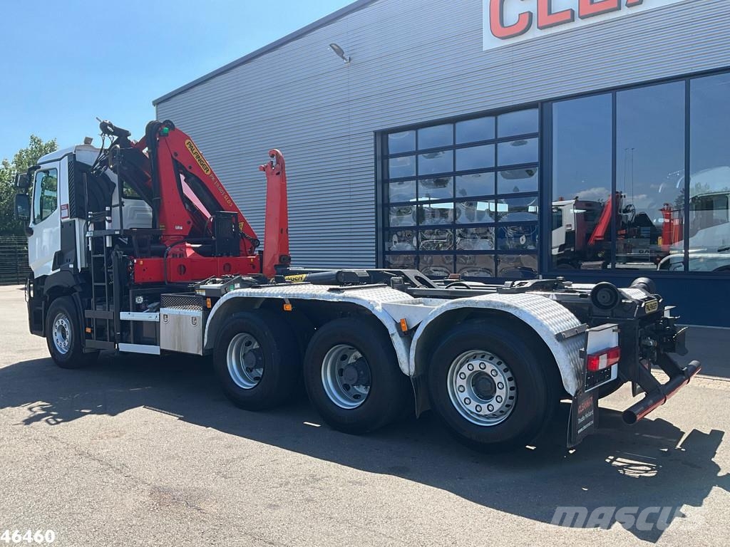 Renault C 460 Euro 6 8x4 Palfinger 19 Tonmeter laadkraan Abrollkipper