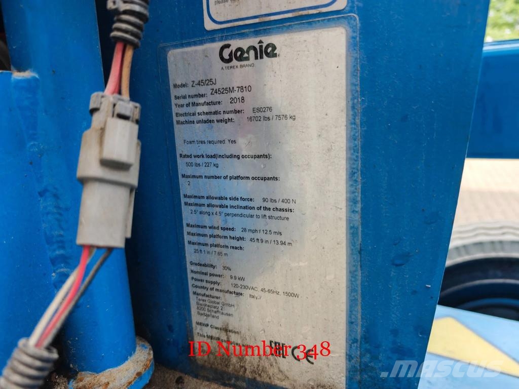 Genie Z45/25J Bi-Energy Diesel + Electric! Nacelles articulées