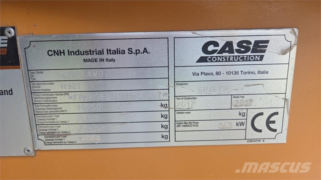 CASE Construction 856C Grejderi