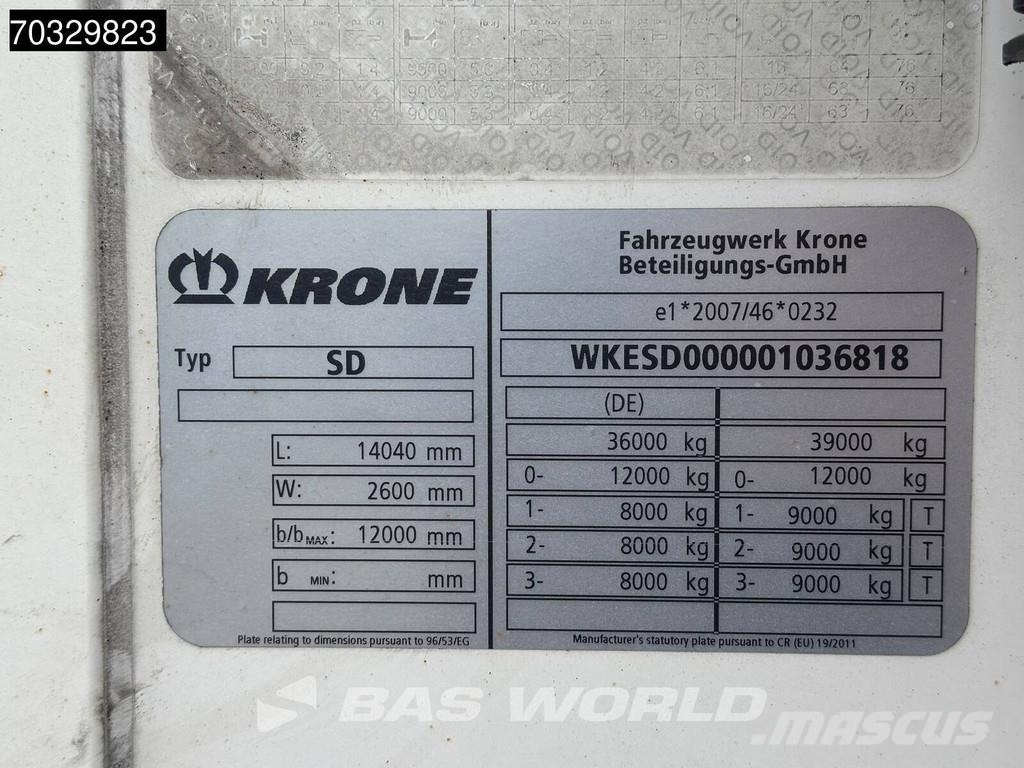 Krone SD Doppelstock Blumenbreit Полуприцепы-рефрижераторы