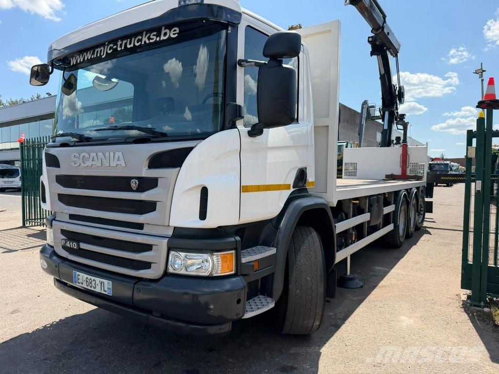 Scania P410 8x4 TRIDEM + CRANE HIAB 244 EP-4 HIDUO - RETA A/T 크레인