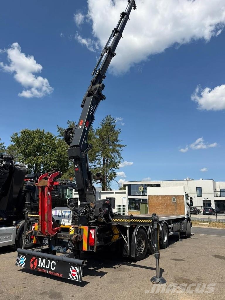 Scania P410 8x4 TRIDEM + CRANE HIAB 244 EP-4 HIDUO - RETA A/T 크레인