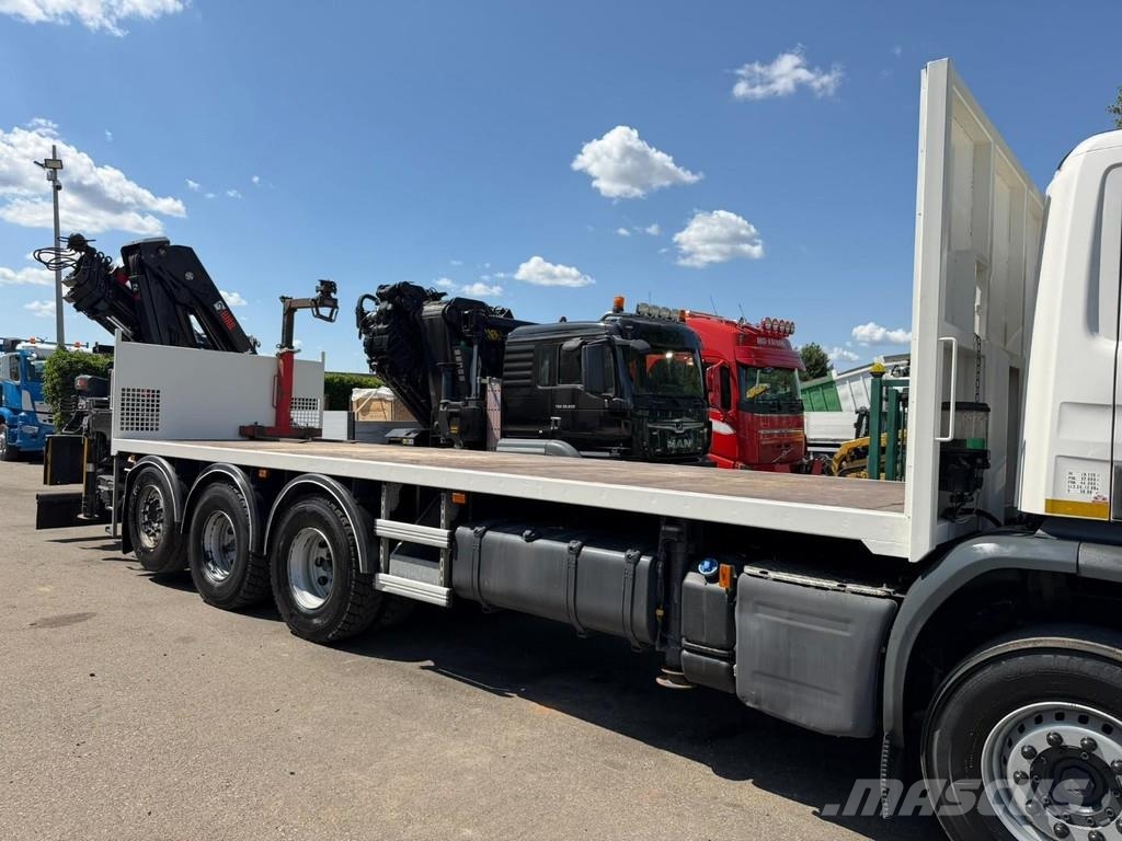 Scania P410 8x4 TRIDEM + CRANE HIAB 244 EP-4 HIDUO - RETA A/T 크레인