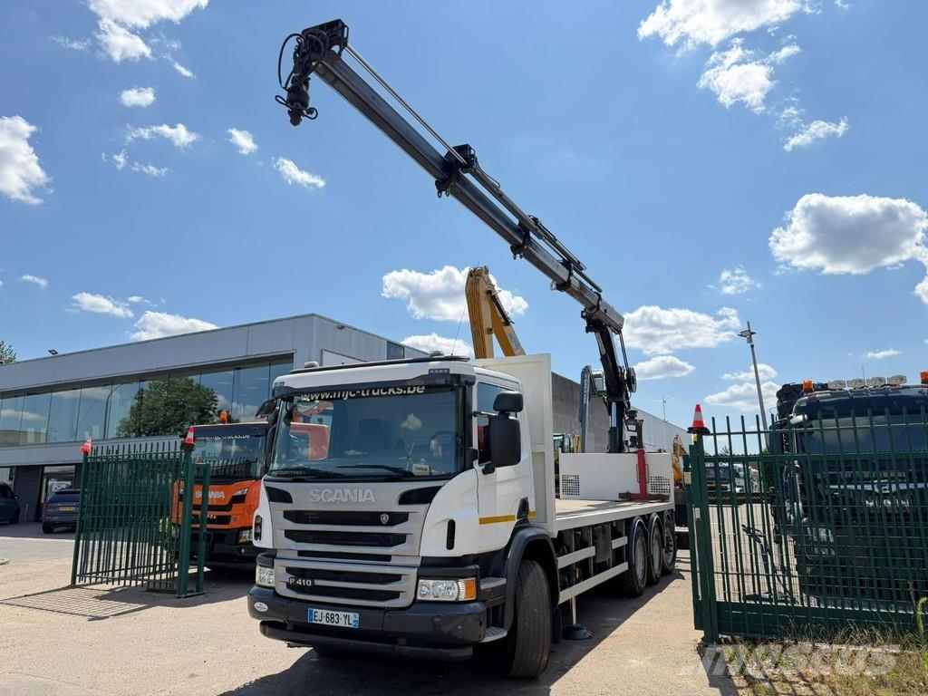 Scania P410 8x4 TRIDEM + CRANE HIAB 244 EP-4 HIDUO - RETA A/T 크레인