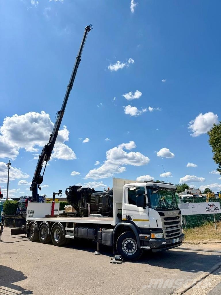 Scania P410 8x4 TRIDEM + CRANE HIAB 244 EP-4 HIDUO - RETA A/T 크레인