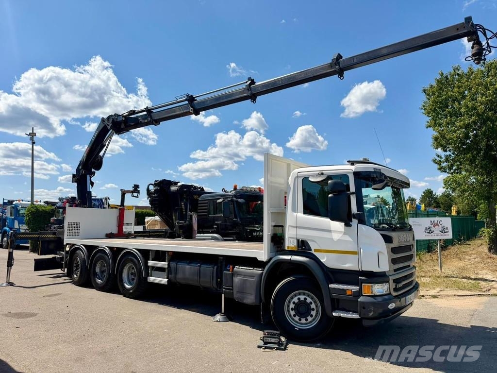Scania P410 8x4 TRIDEM + CRANE HIAB 244 EP-4 HIDUO - RETA A/T 크레인