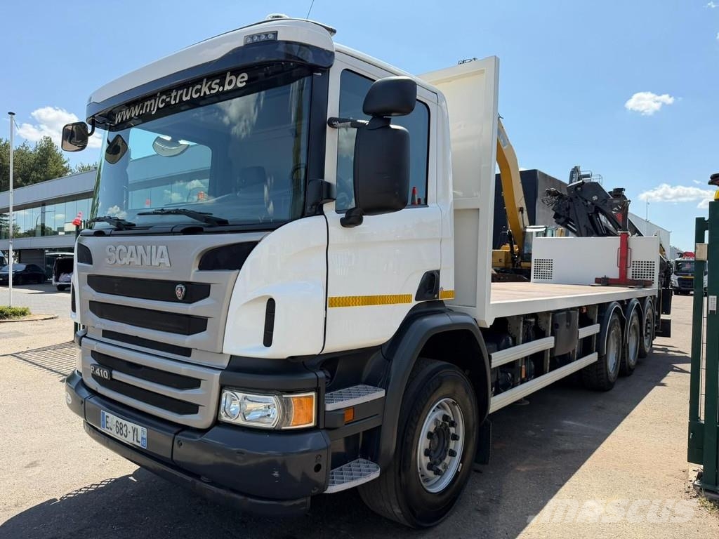 Scania P410 8x4 TRIDEM + CRANE HIAB 244 EP-4 HIDUO - RETA A/T 크레인