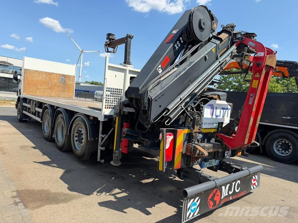 Scania P410 8x4 TRIDEM + CRANE HIAB 244 EP-4 HIDUO - RETA A/T 크레인