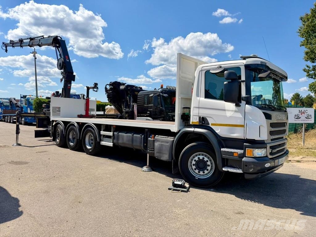Scania P410 8x4 TRIDEM + CRANE HIAB 244 EP-4 HIDUO - RETA A/T 크레인