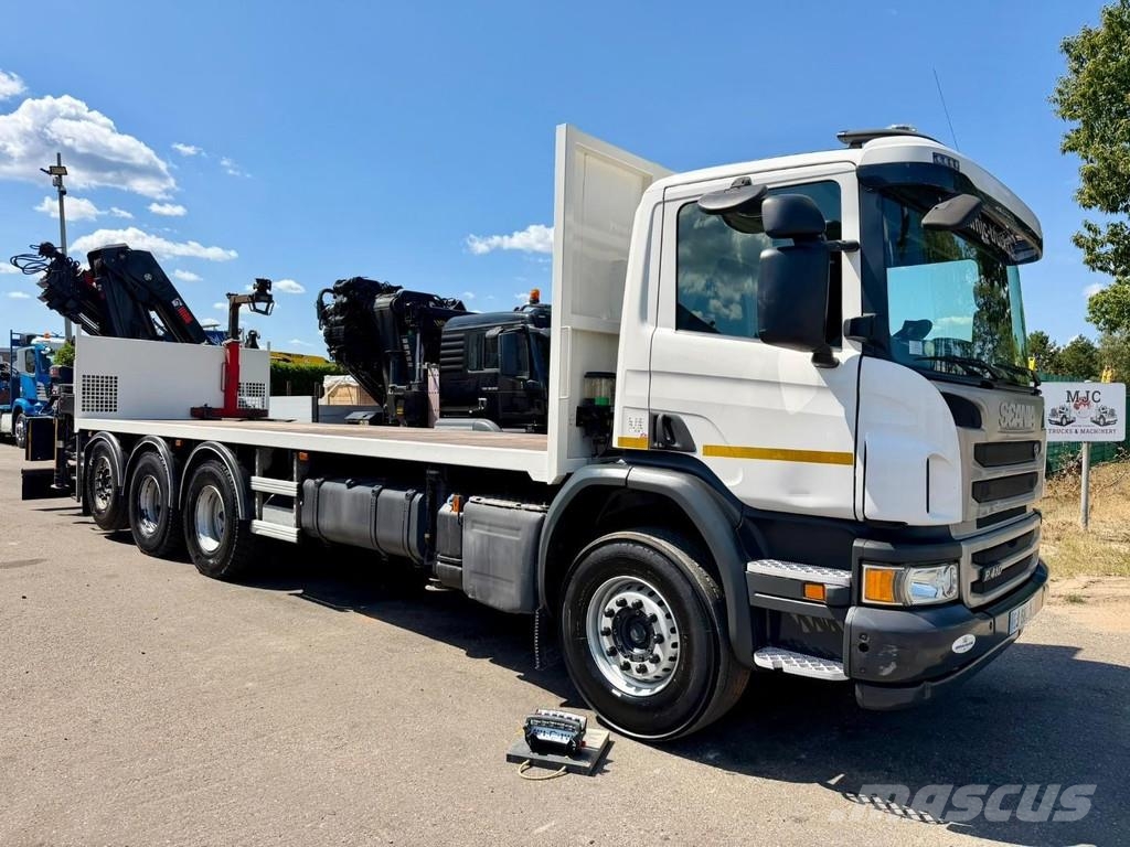 Scania P410 8x4 TRIDEM + CRANE HIAB 244 EP-4 HIDUO - RETA A/T 크레인