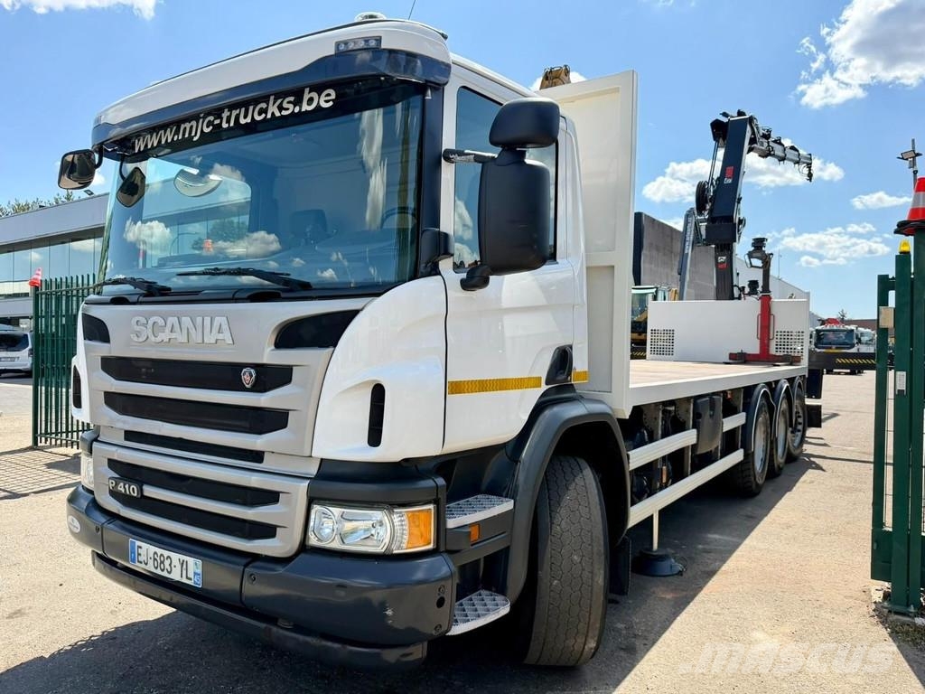 Scania P410 8x4 TRIDEM + CRANE HIAB 244 EP-4 HIDUO - RETA A/T 크레인