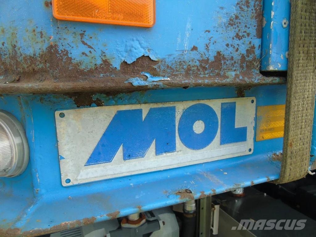 MOL DIEPLADER ramps + 3x axle + steering Semirremolques para transporte de vehículos