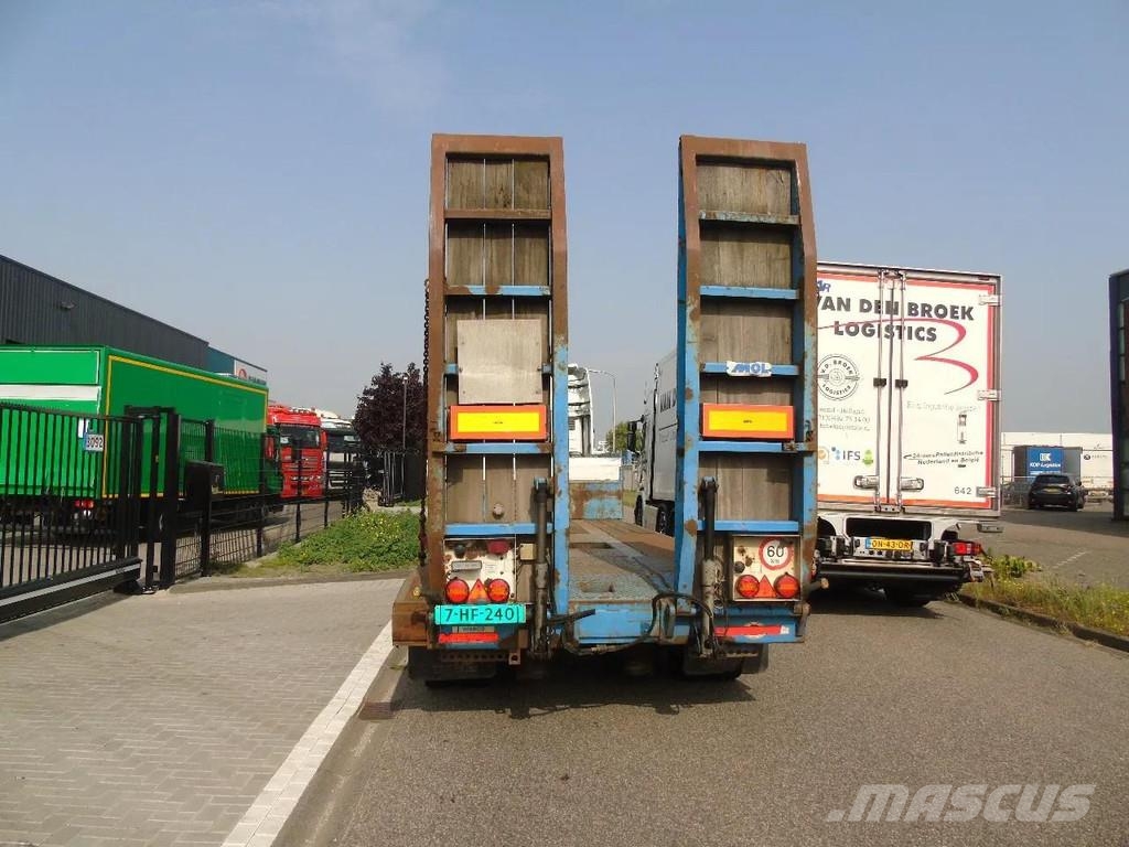 MOL DIEPLADER ramps + 3x axle + steering Semirremolques para transporte de vehículos