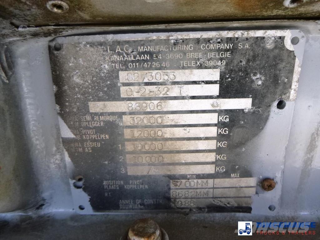 LAG Chemical (non-ADR) tank inox 25 m3 / 4 comp Tankopleggers