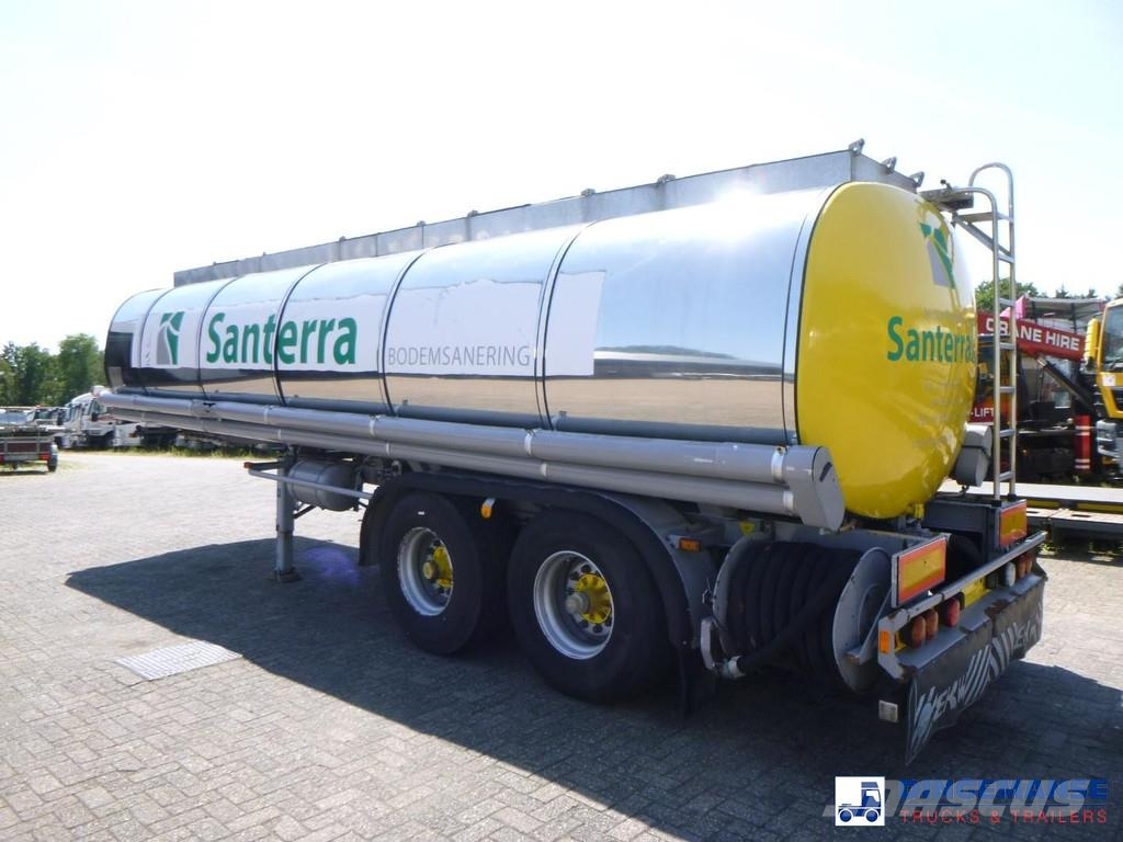 LAG Chemical (non-ADR) tank inox 25 m3 / 4 comp Tankopleggers