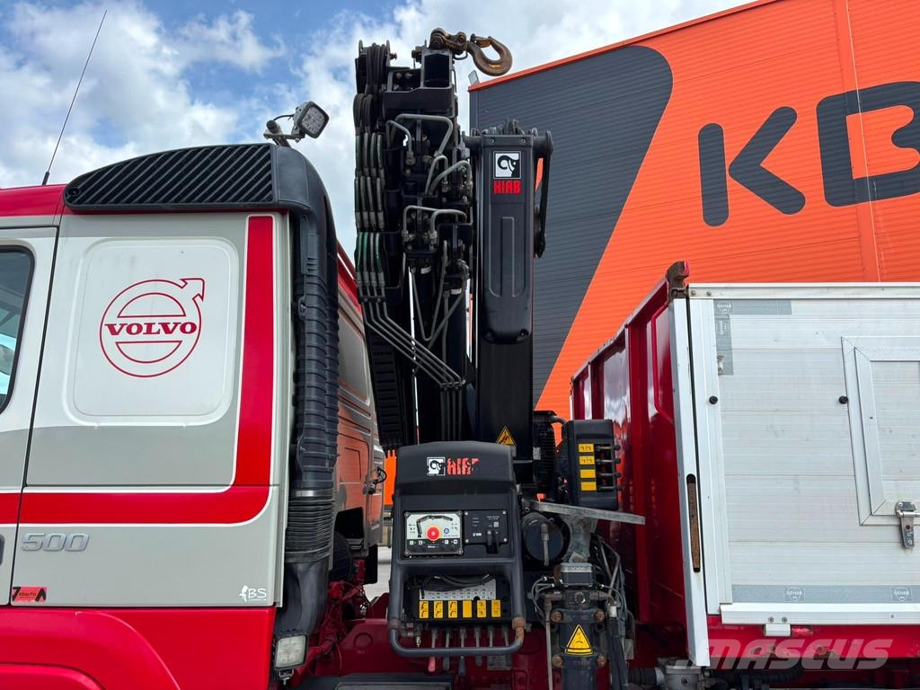 Volvo FM 500 8x4*4 HIAB 144E-5 / BOX L=5992 mm Vlakke laadvloer met kraan