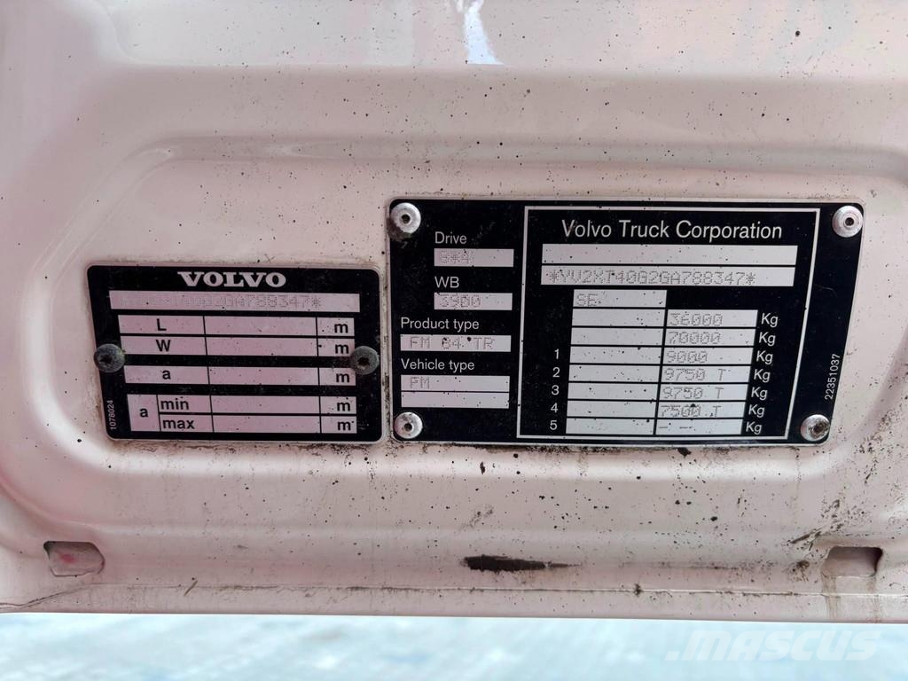 Volvo FM 500 8x4*4 HIAB 144E-5 / BOX L=5992 mm Vlakke laadvloer met kraan