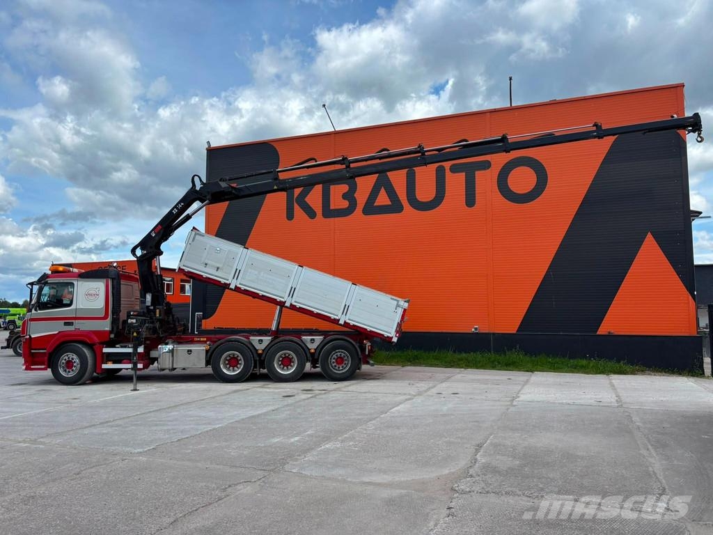 Volvo FM 500 8x4*4 HIAB 144E-5 / BOX L=5992 mm Vlakke laadvloer met kraan