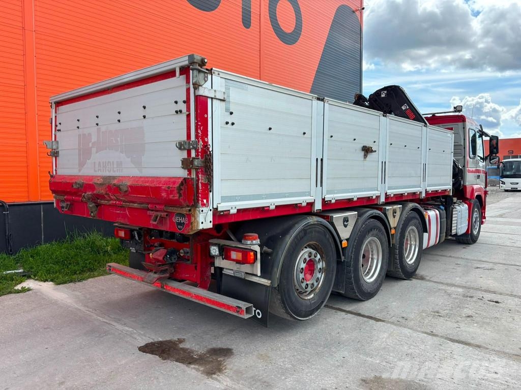 Volvo FM 500 8x4*4 HIAB 144E-5 / BOX L=5992 mm Vlakke laadvloer met kraan