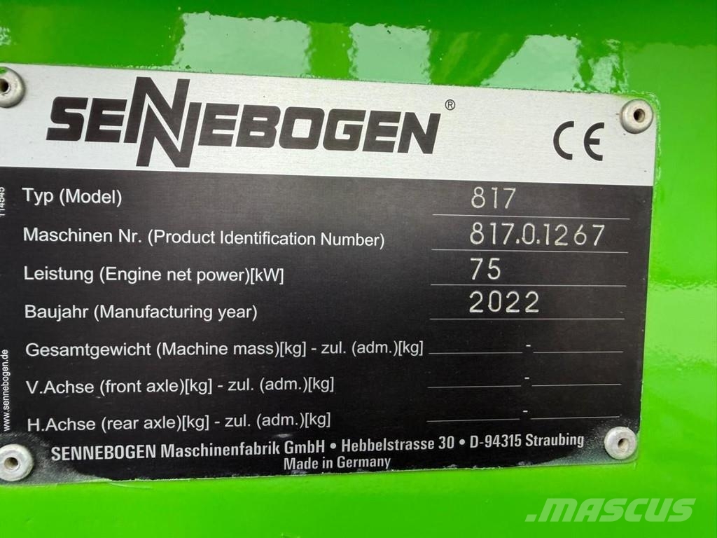 Sennebogen 817M E Electric Industriālie iekrāvēji