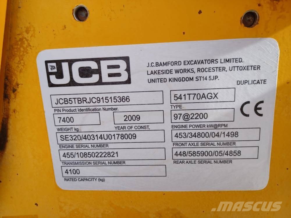 JCB 541 T70 Verreikers