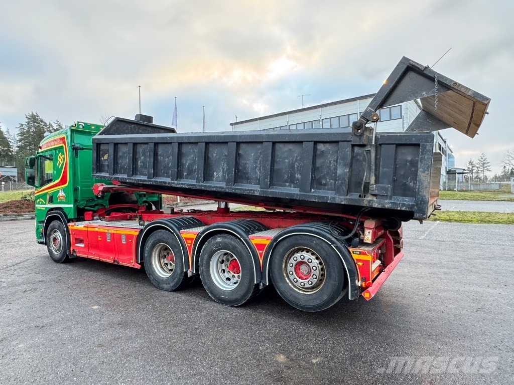 Scania P 500 8x4/4 tridem, vaijeriauto Euro-6 케이블 리프트 탈착식 트럭