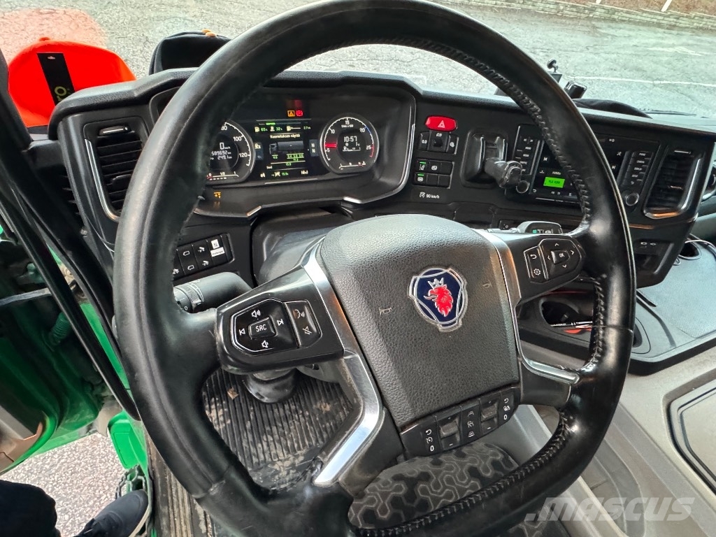 Scania P 500 8x4/4 tridem, vaijeriauto Euro-6 케이블 리프트 탈착식 트럭