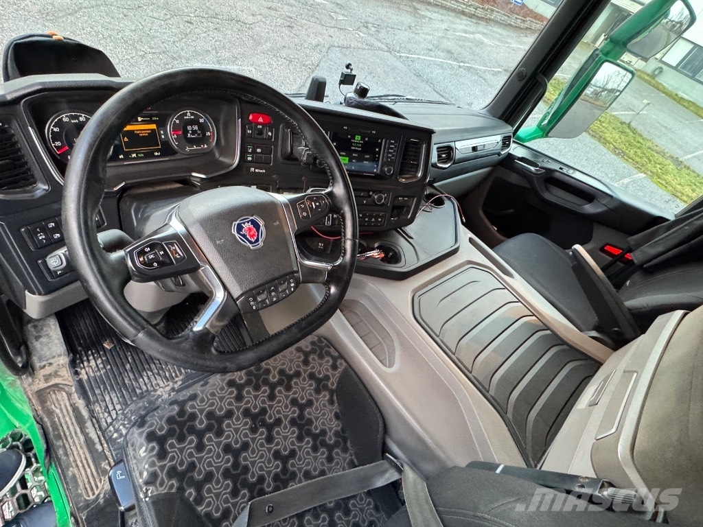 Scania P 500 8x4/4 tridem, vaijeriauto Euro-6 케이블 리프트 탈착식 트럭