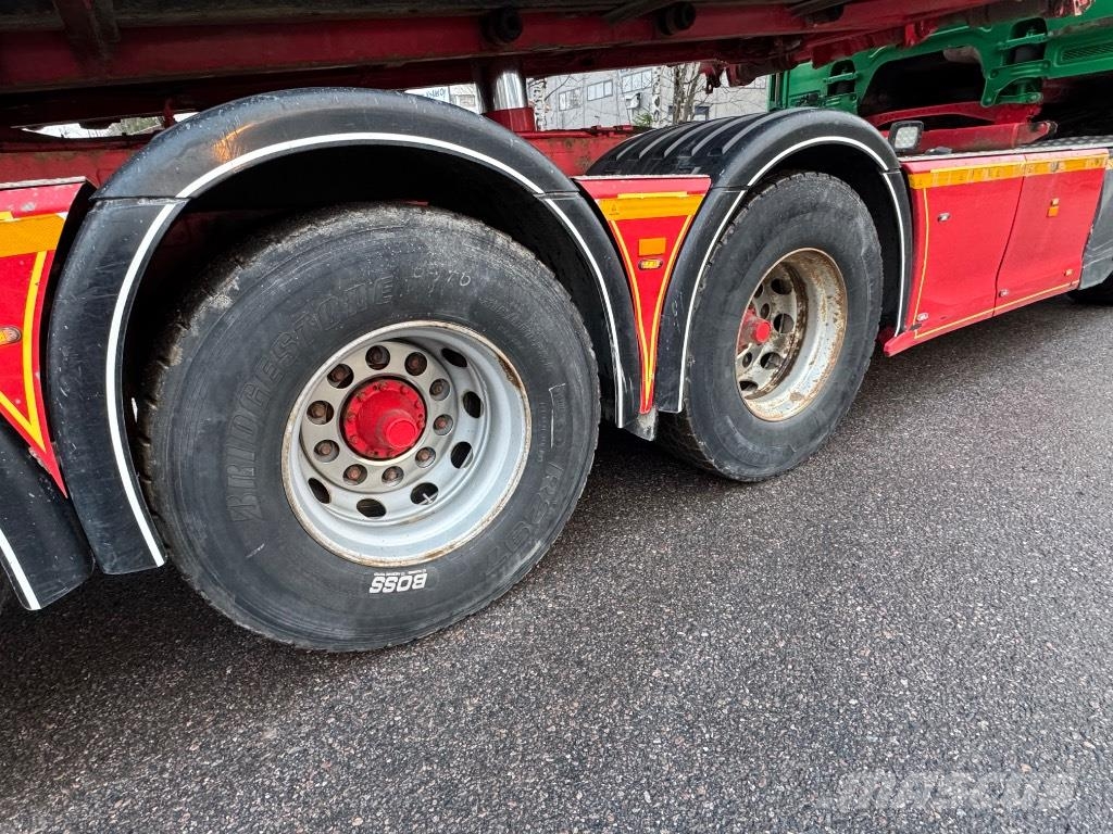 Scania P 500 8x4/4 tridem, vaijeriauto Euro-6 케이블 리프트 탈착식 트럭