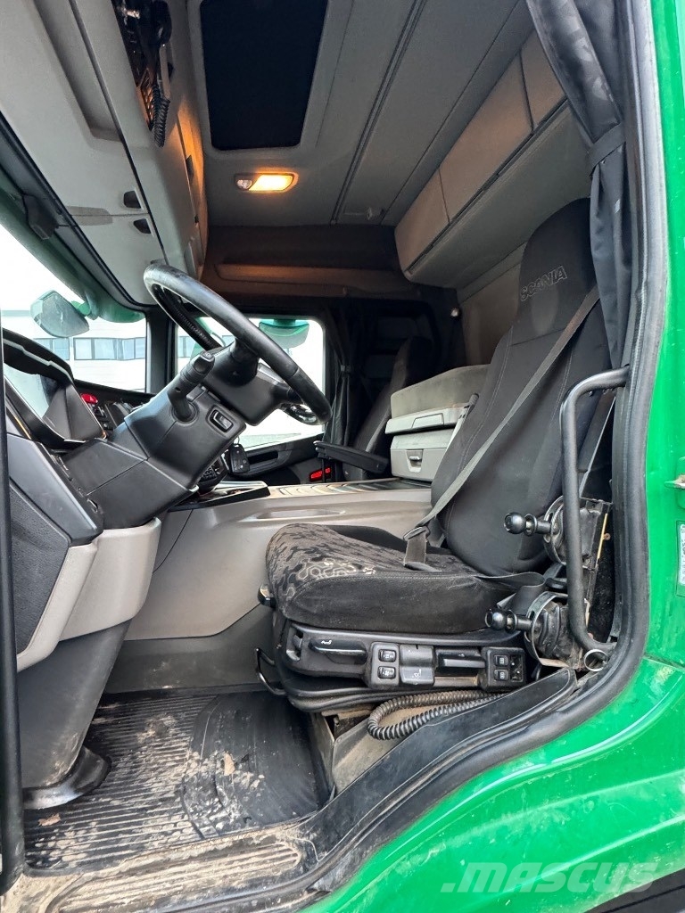 Scania P 500 8x4/4 tridem, vaijeriauto Euro-6 케이블 리프트 탈착식 트럭