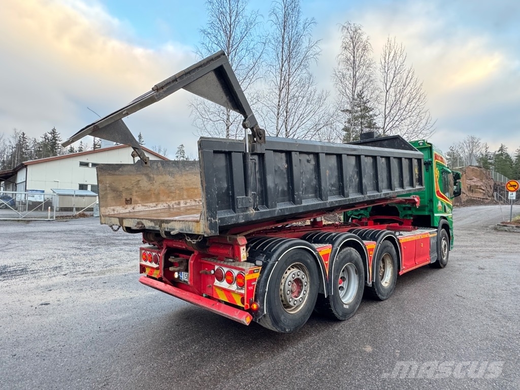 Scania P 500 8x4/4 tridem, vaijeriauto Euro-6 케이블 리프트 탈착식 트럭
