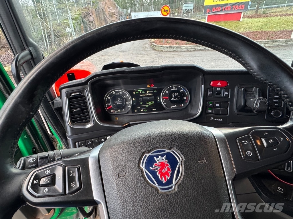 Scania P 500 8x4/4 tridem, vaijeriauto Euro-6 케이블 리프트 탈착식 트럭