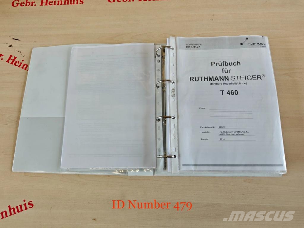 MAN TGM 18.290 4x2 Ruthmann T460 트럭 탑재 고소작업대