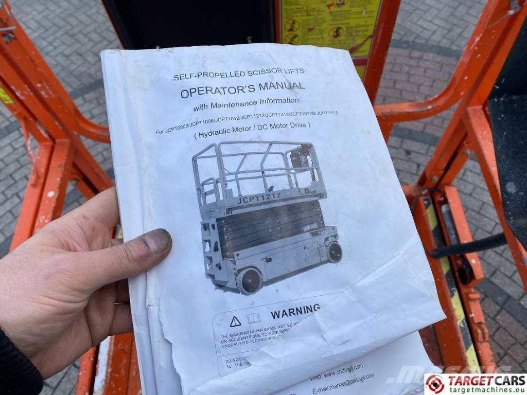 Dingli JCPT1612DCB Electric Scissor Work Lift 1570cm Plataformas tijera