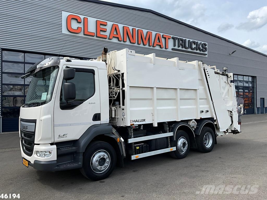 DAF FAG LF 220 Euro 6 Haller Just 119.291 km! شاحنات المخلفات