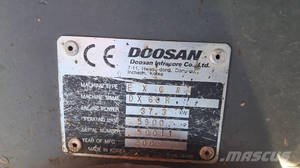 Doosan DX60R kaivinkone Miniexcavadoras