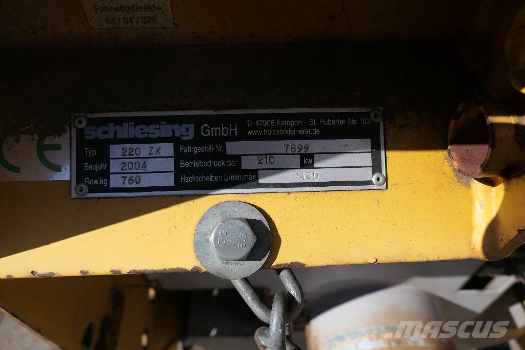 Schliesing 220 ZX Haketuskoneet