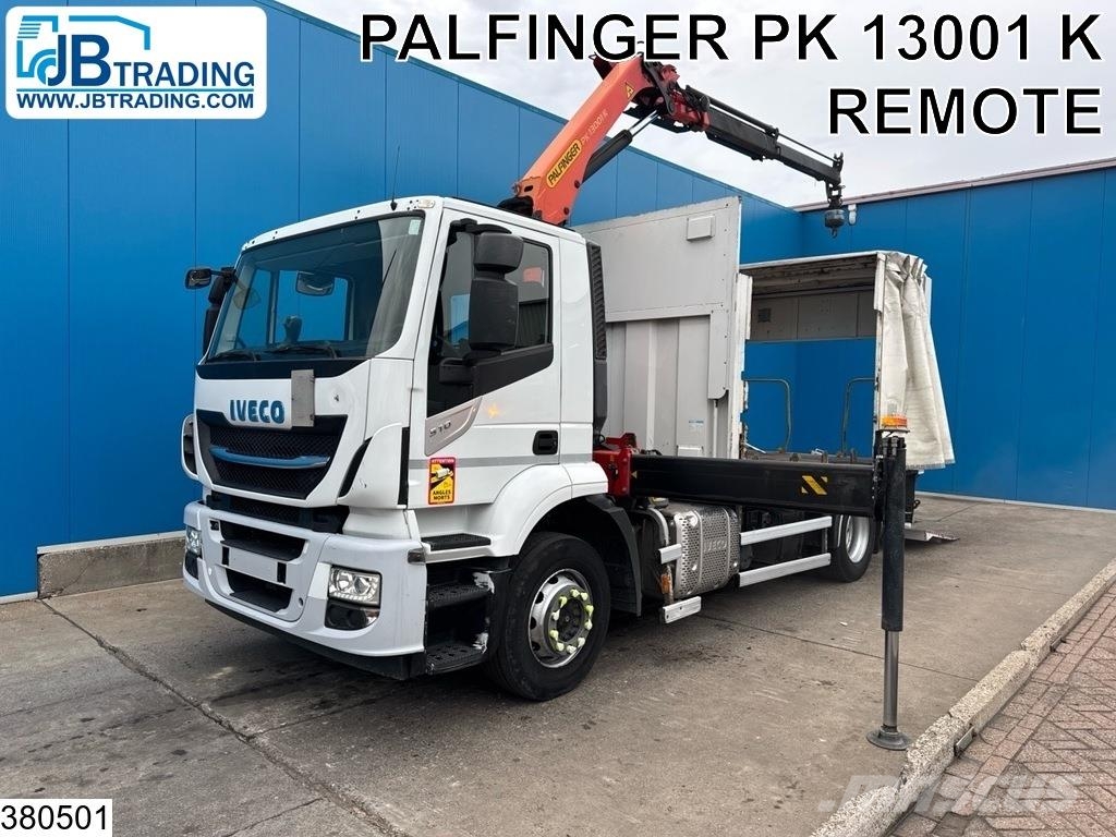 Iveco Stralis 310 EURO 6, Palfinger, Remote, Dhollandia Camioane platforma/prelata