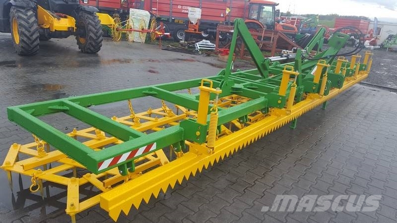 Top-Agro Meadow Heavy tine harrow, 8,5m / 8 poles, 70x12 Grape