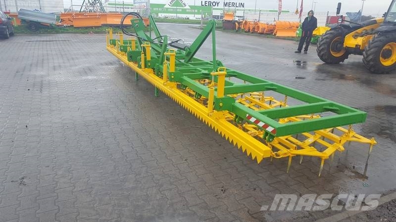 Top-Agro Meadow Heavy tine harrow, 8,5m / 8 poles, 70x12 Grape