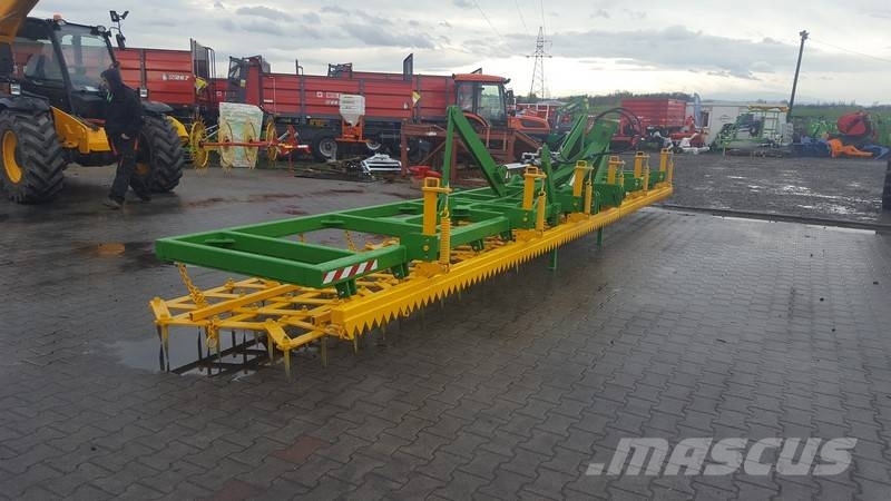 Top-Agro Meadow Heavy tine harrow, 8,5m / 8 poles, 70x12 Grape