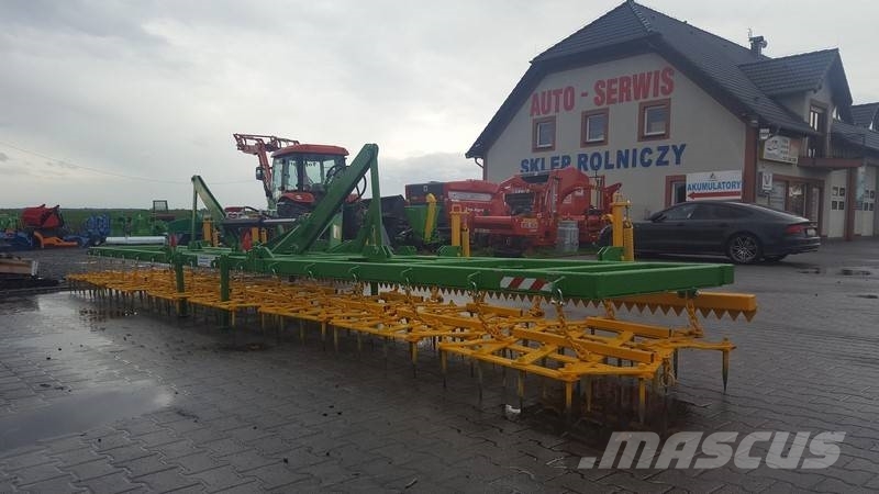 Top-Agro Meadow Heavy tine harrow, 8,5m / 8 poles, 70x12 Grape