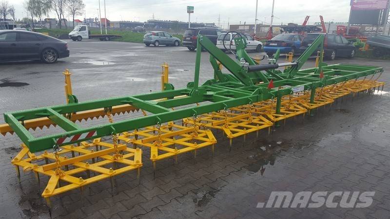 Top-Agro Meadow Heavy tine harrow, 8,5m / 8 poles, 70x12 Grape