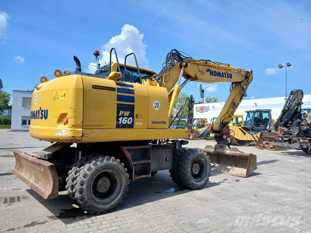 Komatsu PW 160-10 حفارات بعجل