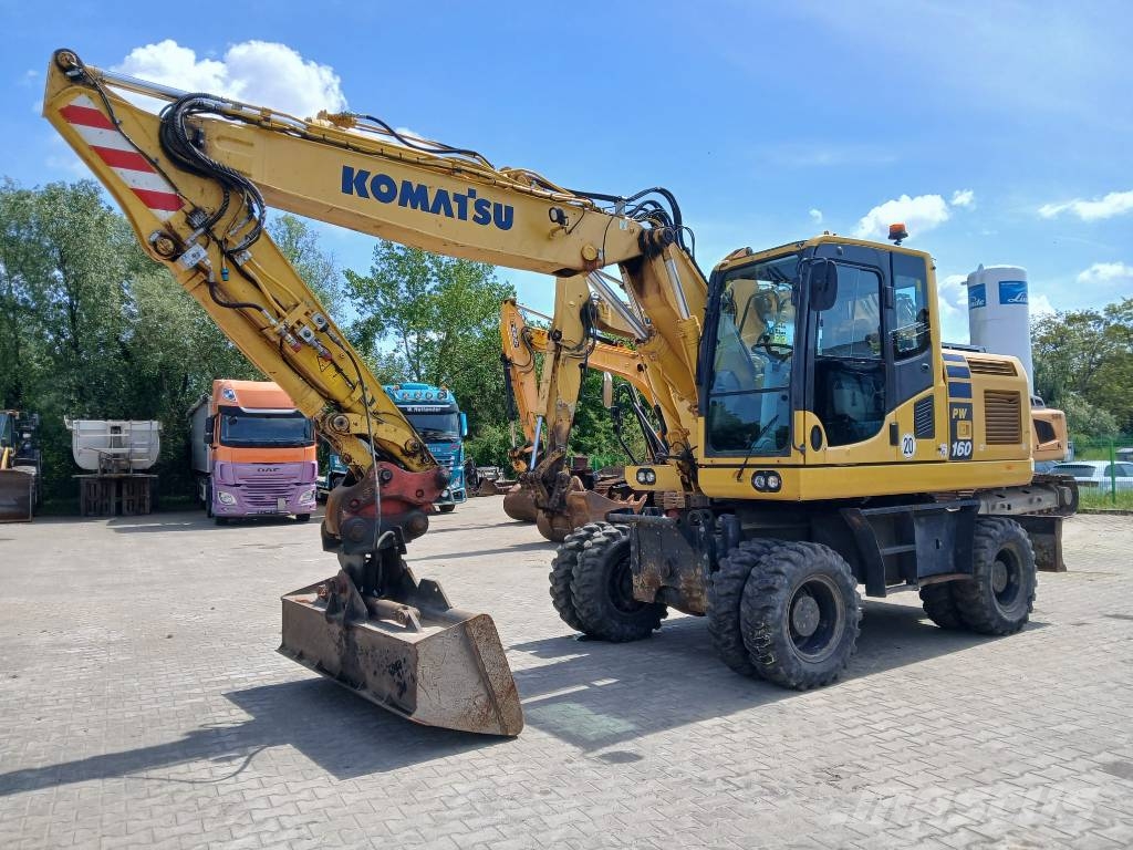 Komatsu PW 160-10 حفارات بعجل