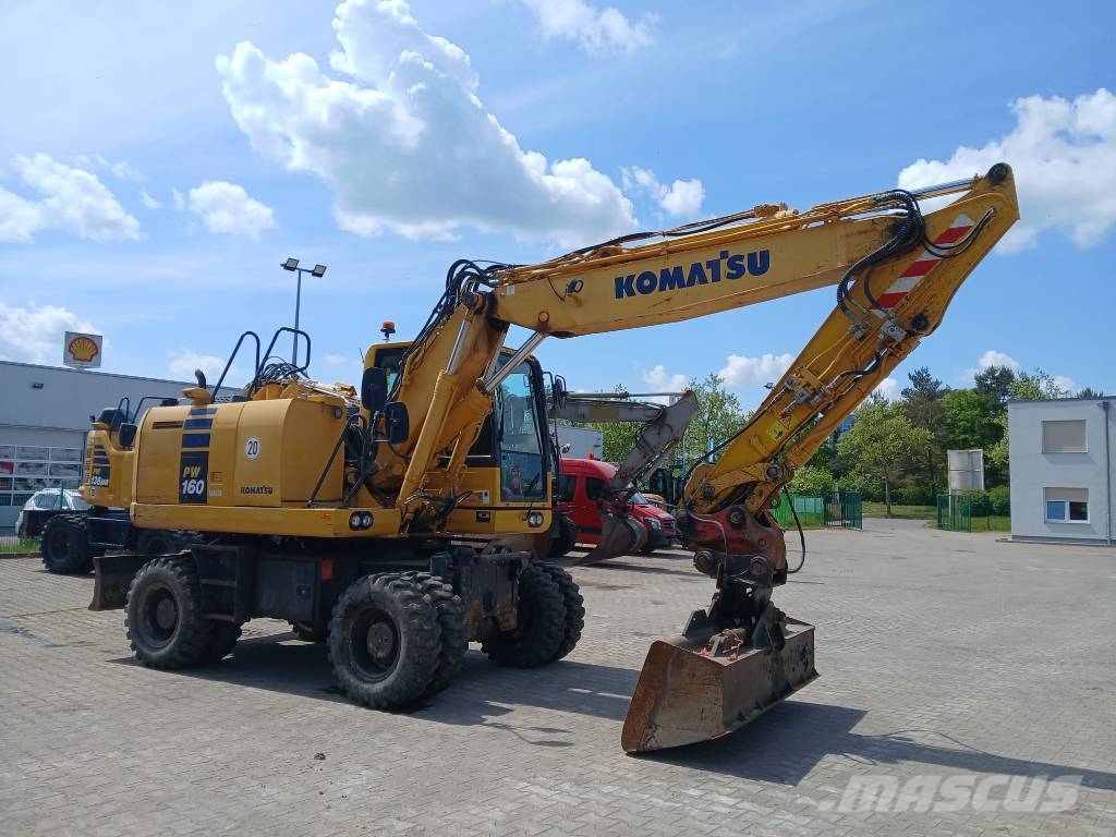 Komatsu PW 160-10 حفارات بعجل