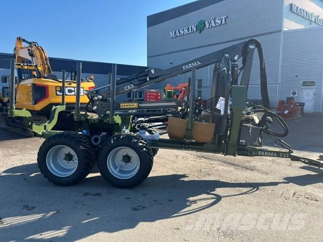 Farma Huggarvagn 12T med Drivning 8,5m kran Övriga vagnar