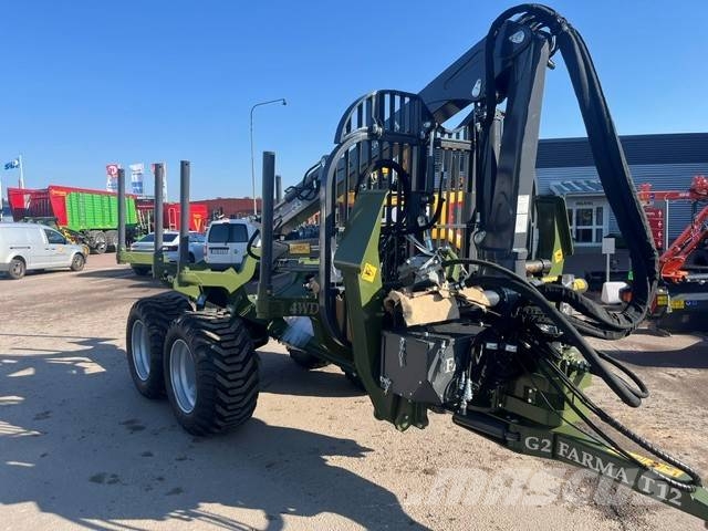 Farma Huggarvagn 12T med Drivning 8,5m kran Övriga vagnar